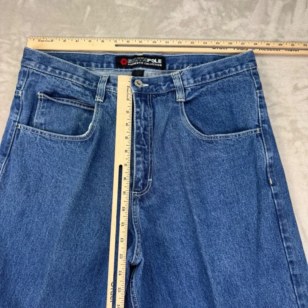 Vintage Southpole Jeans Mens 38x34 Wide Baggy Y2K Streetwear Loose Fit Denim‎